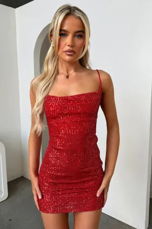 Linden Dress - Red Pop Rush