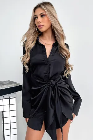 Light Charm Layer Free Alexa Dress - Black