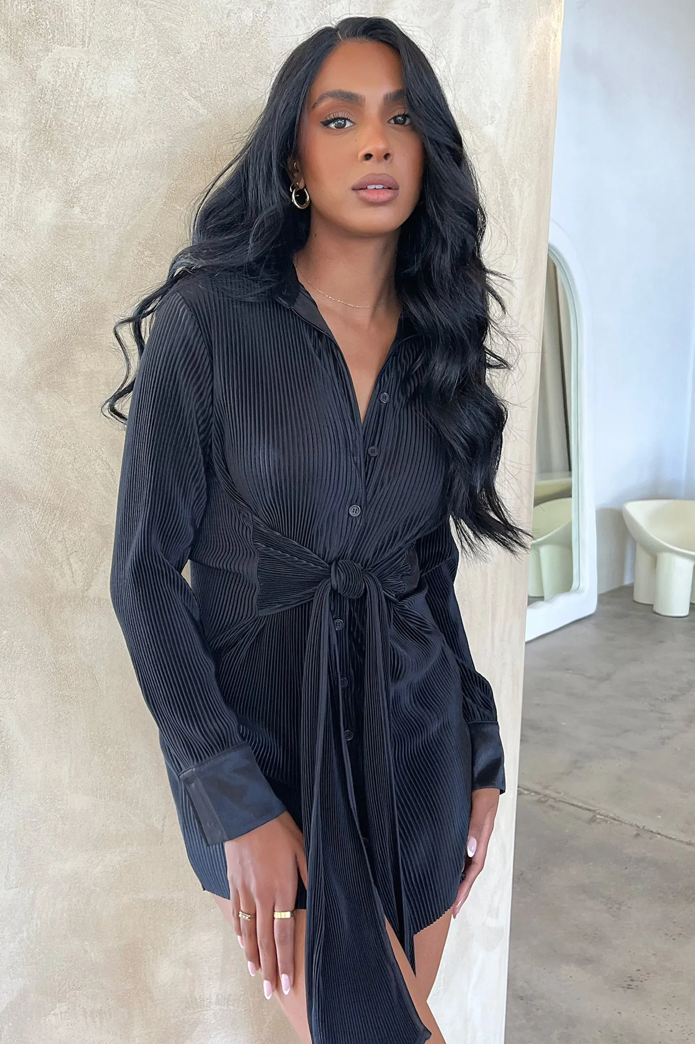 Green Breeze Jicole Dress - Black