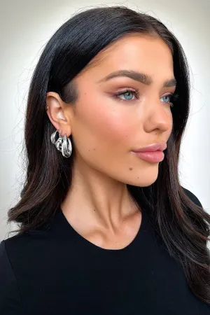 Tyra Earrings 3 Pack - Silver Stunning stone earrings
