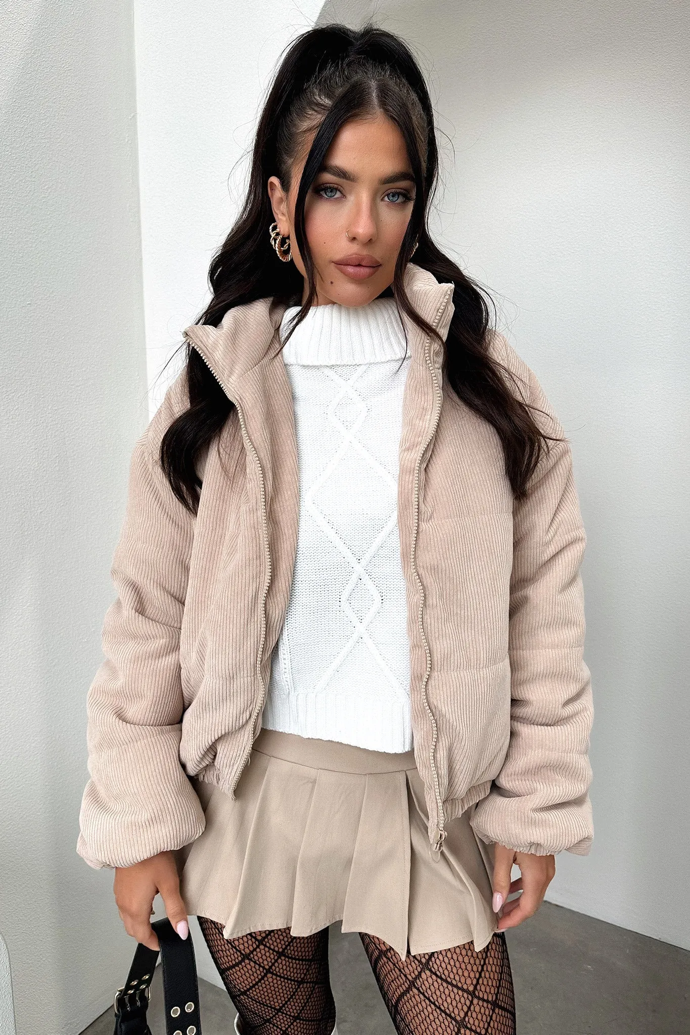 Henry Jacket - Beige Waterproof Seams