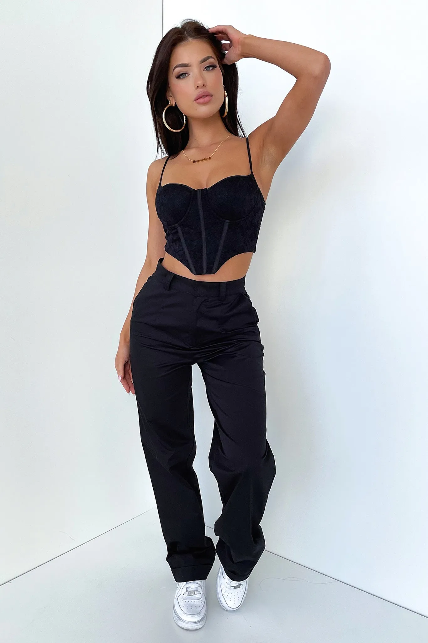 High Density Marko Lace Corset - Black