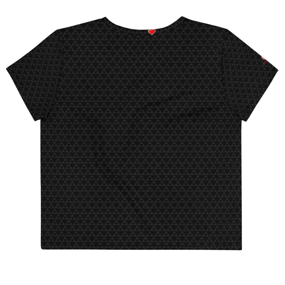 High grade materials Loaded Hearts Loose Crop Top