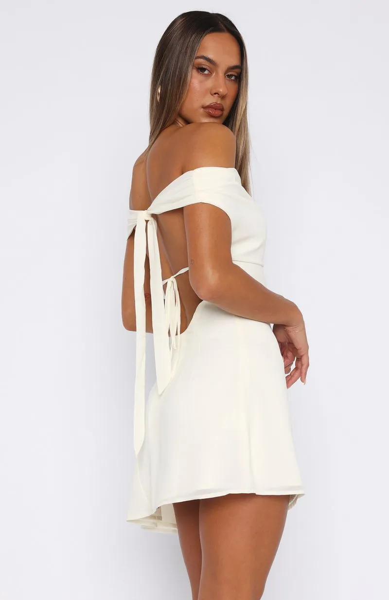 High Horse Mini Dress Off White Folk Motif
