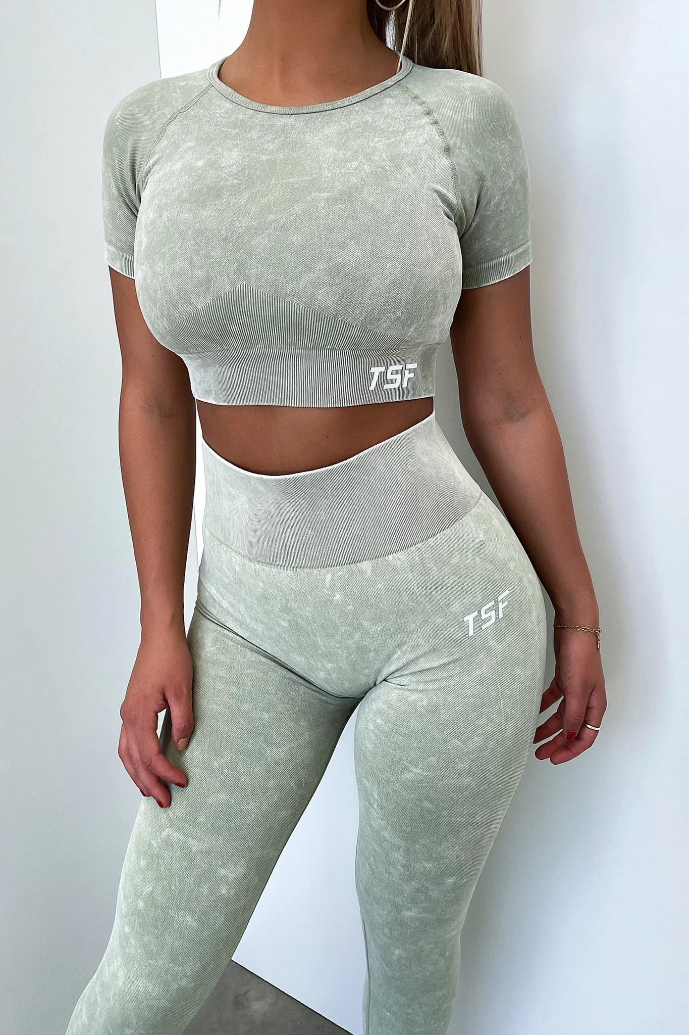 High Resilience Caz Short Sleeve Top - Sage