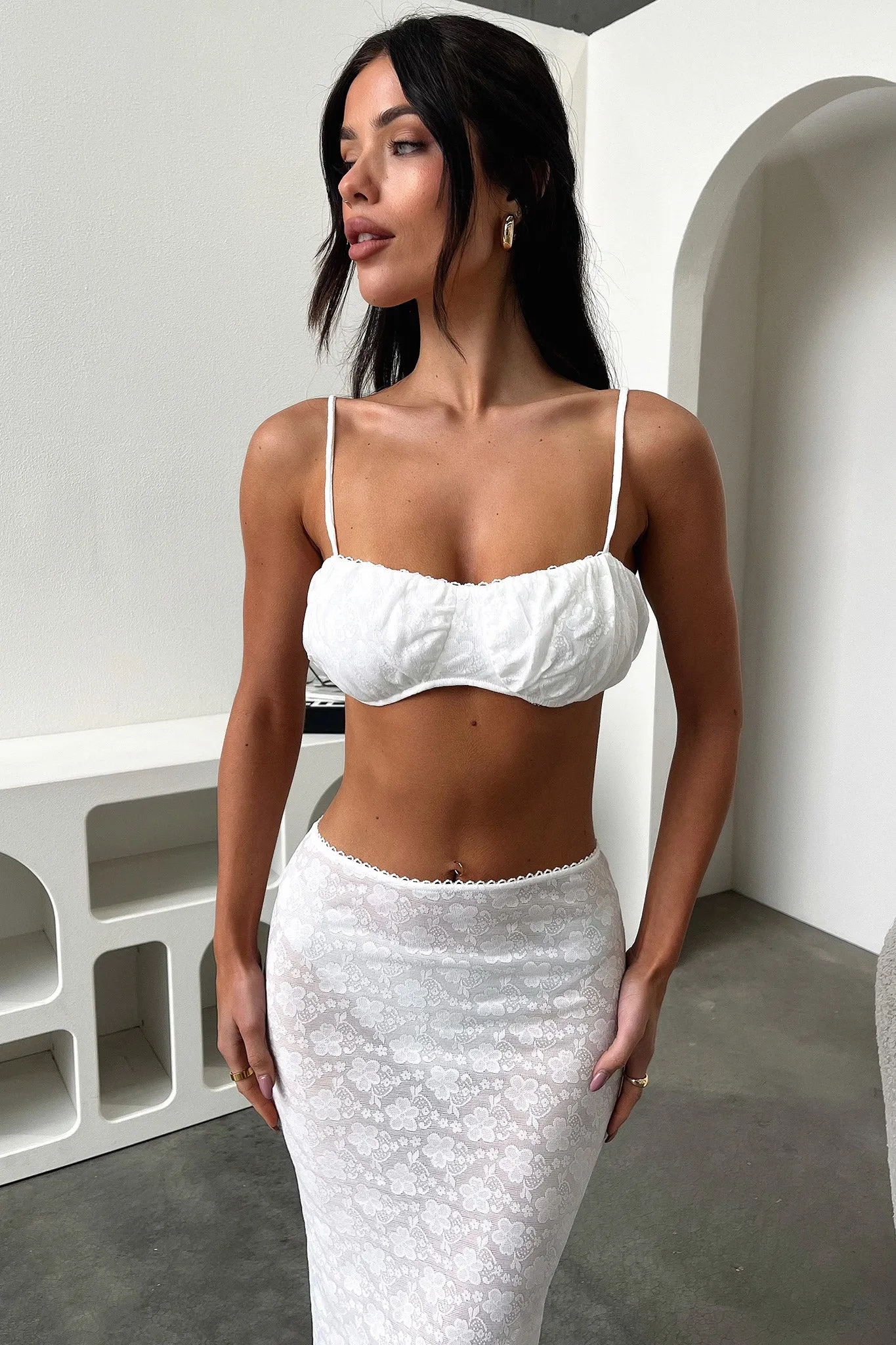 Iconic Style Renoir Maxi Skirt - White