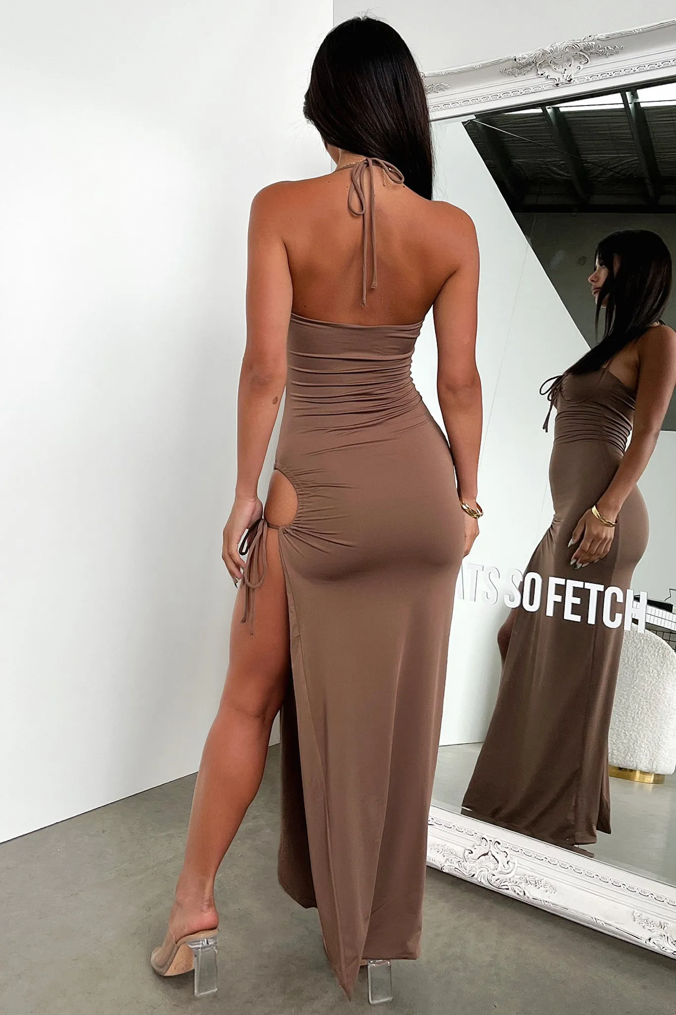 Imana Maxi Dress - Brown Casual Feel