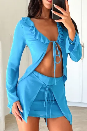 collection Cuffed Catalina Top - Blue
