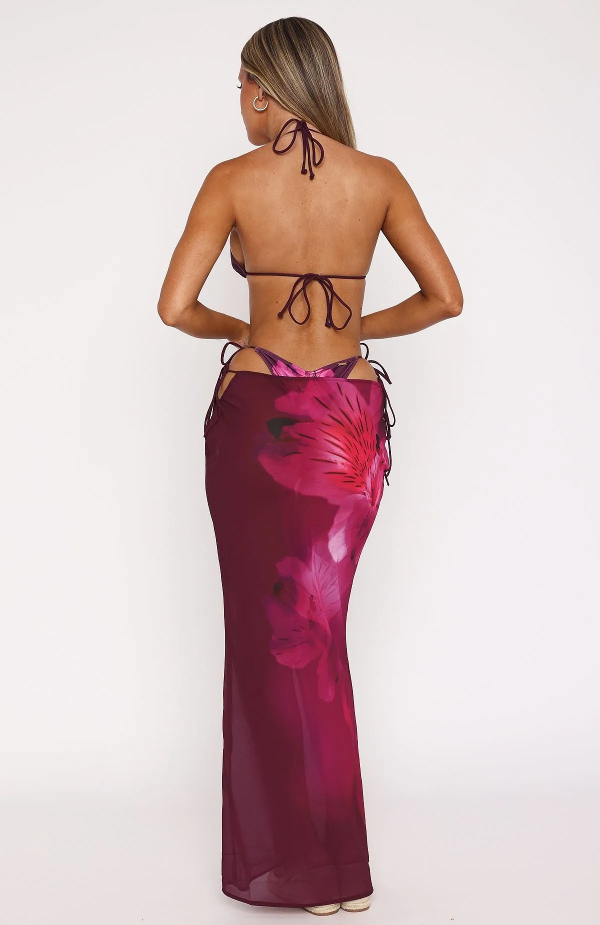 Instant Dry Luminous Maxi Skirt Berry Lush