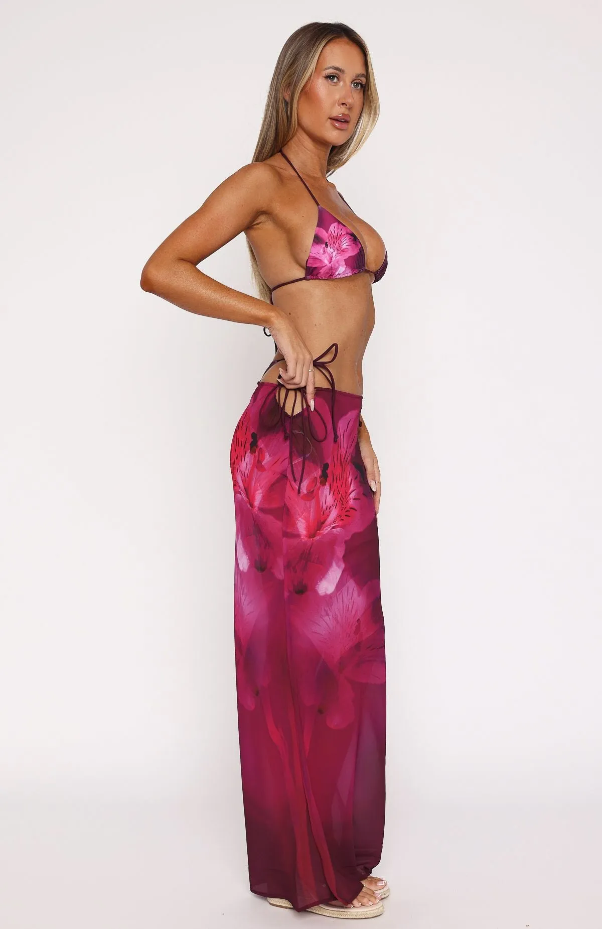Instant Dry Luminous Maxi Skirt Berry Lush