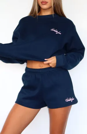 Fitness Friendly Wear Got What You Need Lounge Shorts Navy