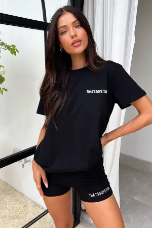 Jaska Tee - Black Relax Wave