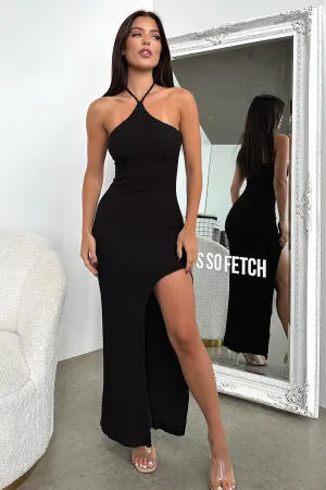 Joy Soul Linen Glow Jayda Maxi Dress - Black