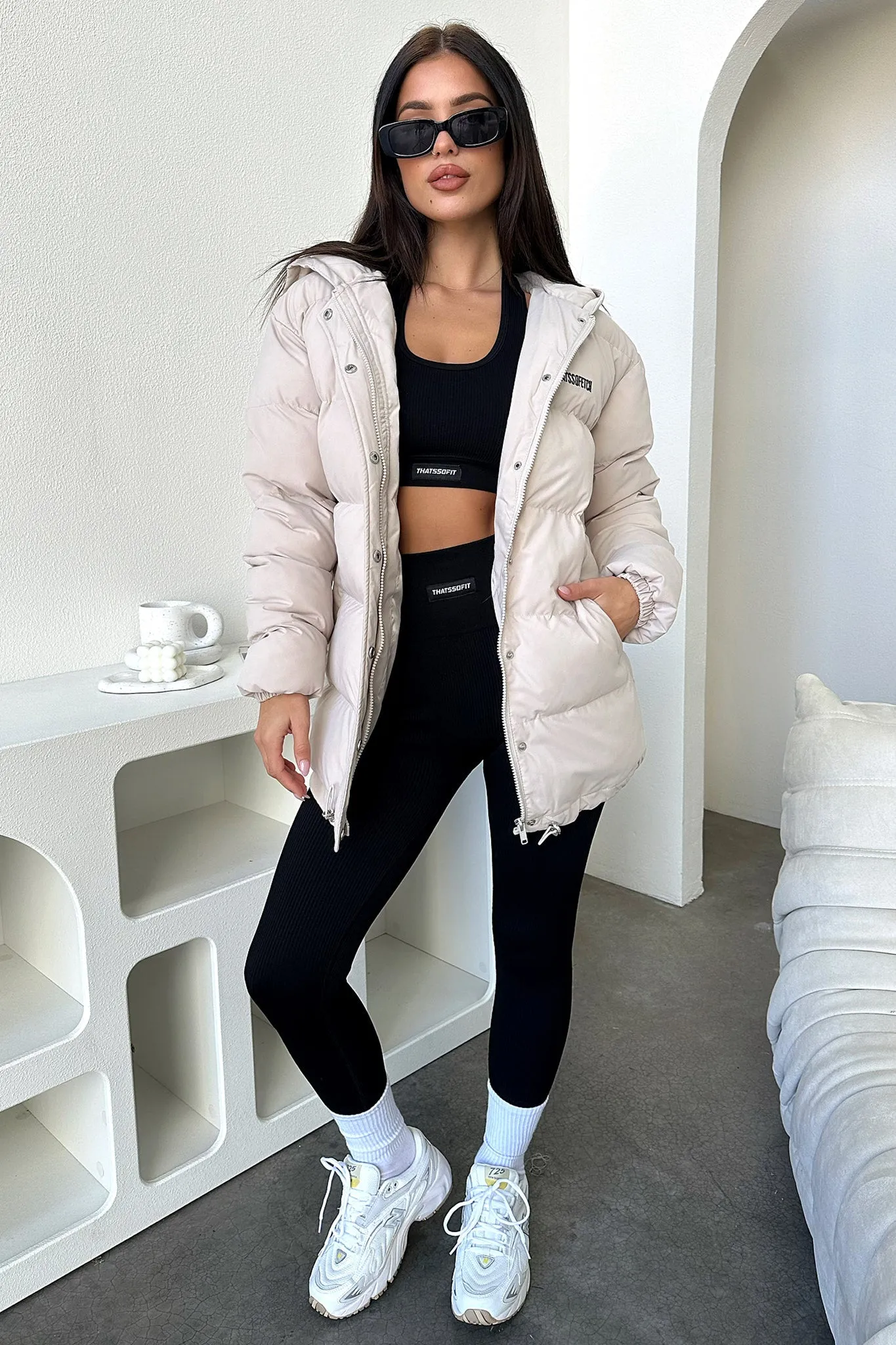 Julian Puffer Jacket - Bone Lightweight Comfort