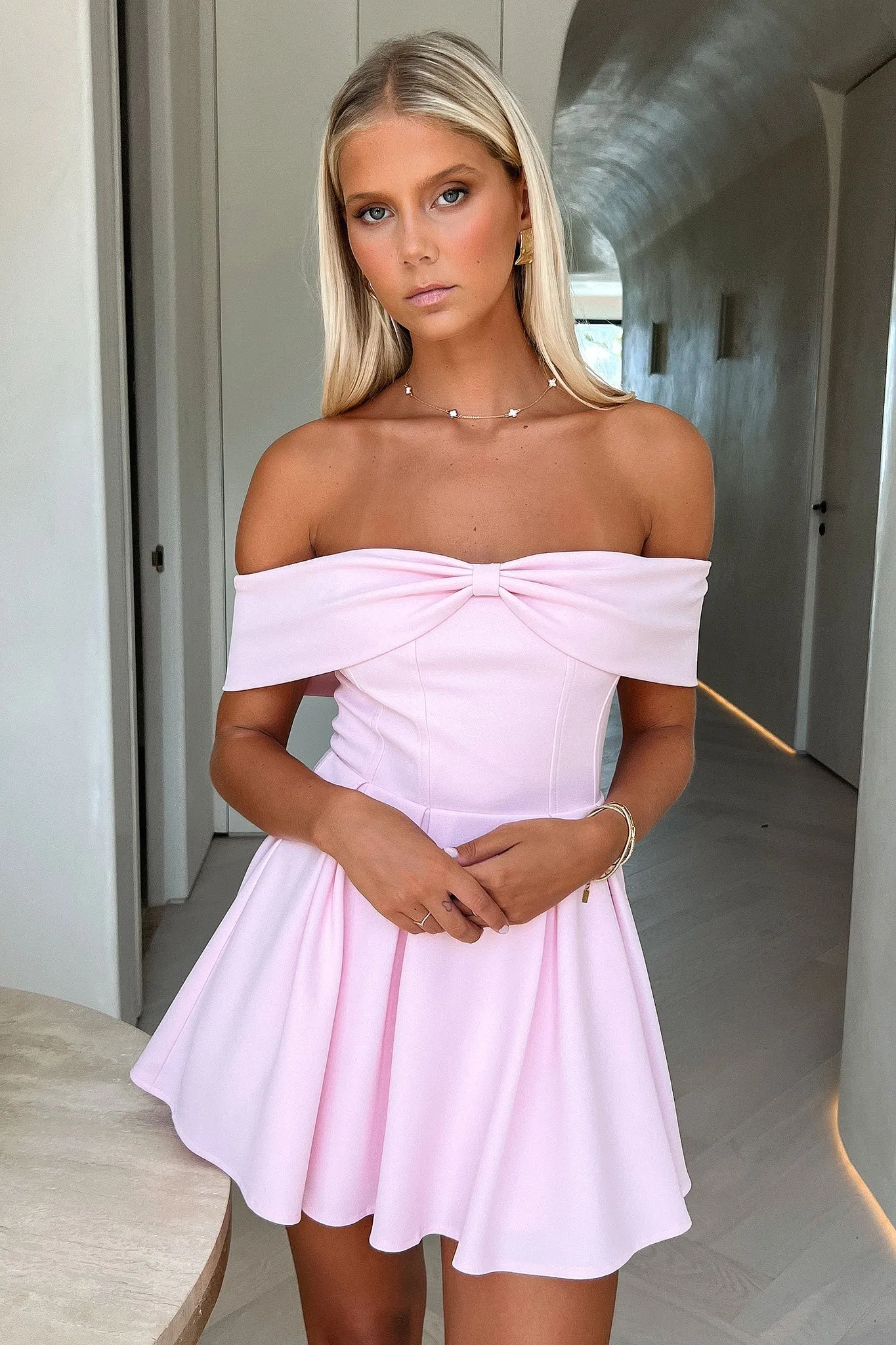 Party Glow Romantic mini dress Juliana Dress - Pink