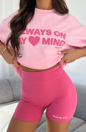 Just To Be Popular Bike Shorts Pink barbecue outfit