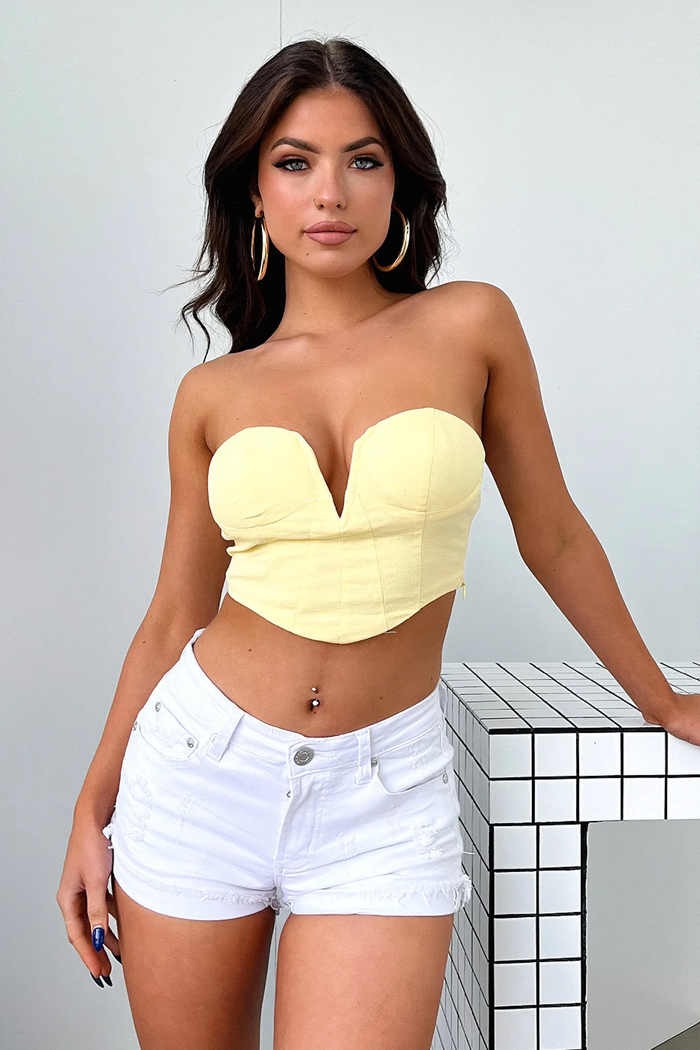 Kandice Bustier - Yellow waterproof