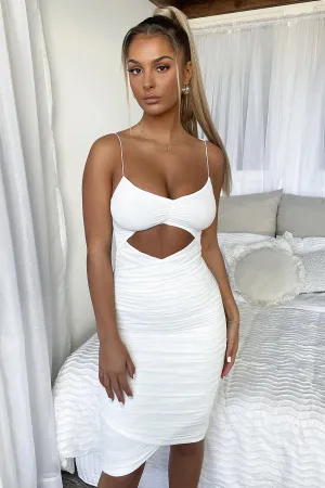 Katrina Dress - White Glacier Edge Fresh Shore