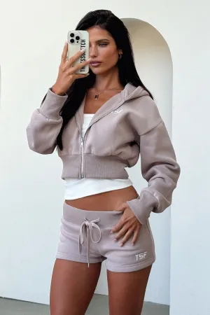 Kaztek Low Rise Shorts - Mocha Low-waisted