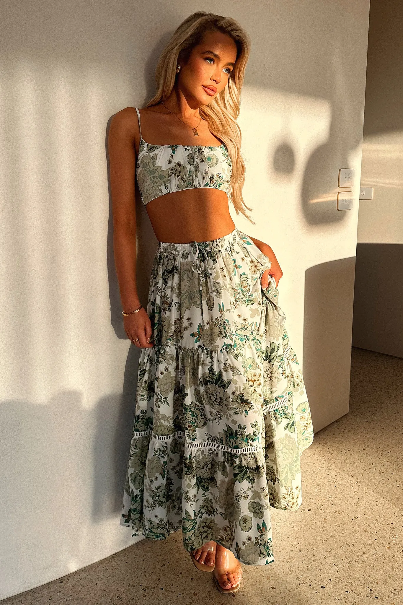 Kei Crop - Green Floral Optimal efficiency