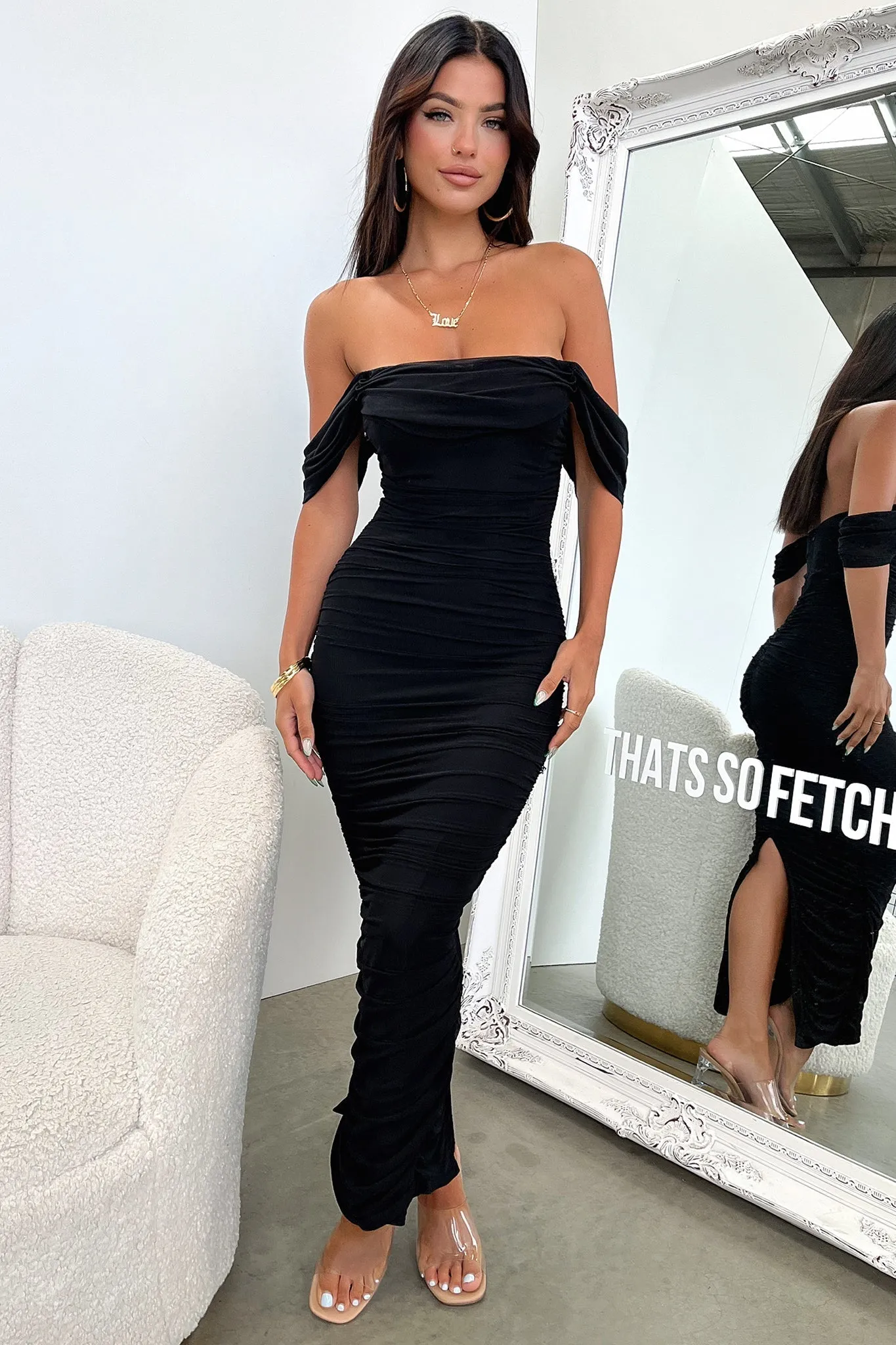 Lucinda Maxi Dress - Black Gorgeous floor-length style