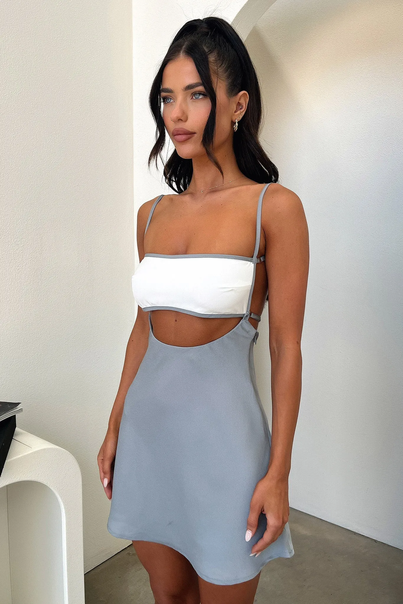 Kora Dress - Grey Moody Shades