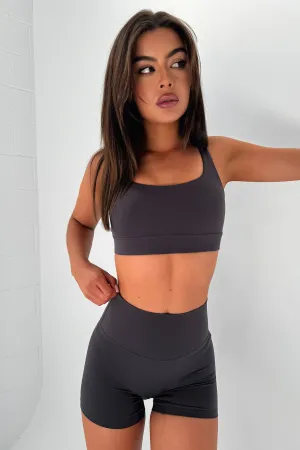 Kyrie Sports Bra - Grey Elegant sports apparel competitions