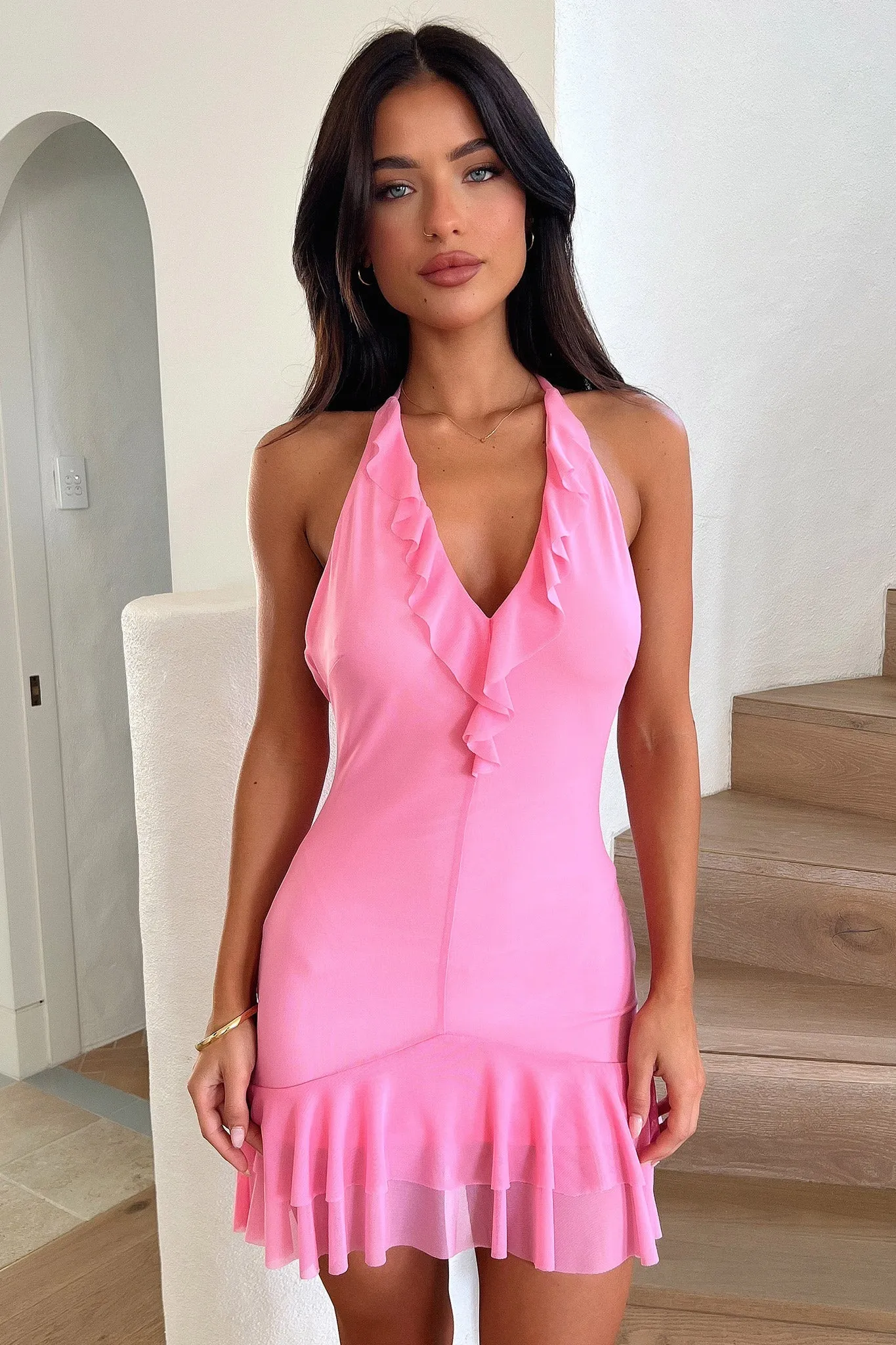 Laria Dress - Pink Street Glow