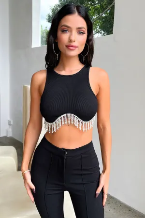 Leighton Crop - Black fiber - reinforced body
