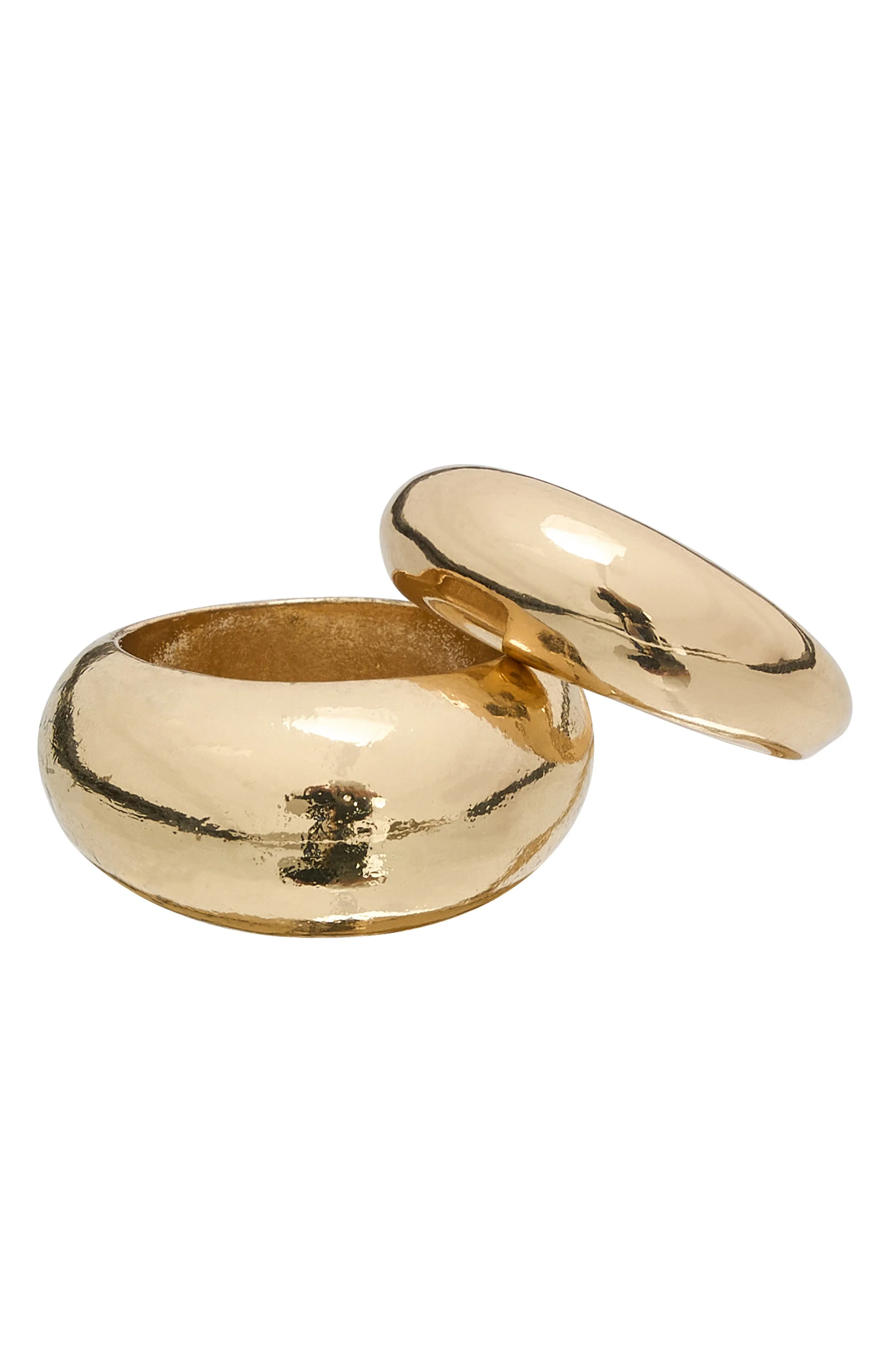 Letter Elements Mirela Ring Set Gold