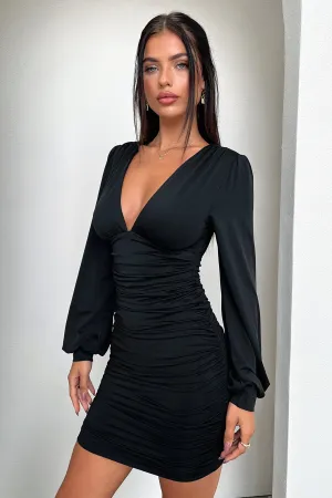 Feminine short dress Show Glow Lewis Dress - Black