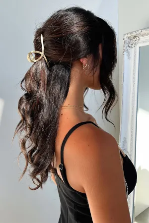 Liani Claw Clip - Gold Sparkling adornments Unique gold designs
