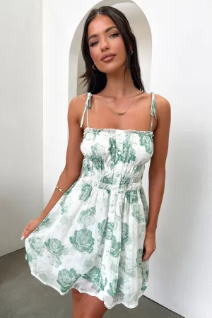 Neon Mood Sexy Soul Lilah Dress - Green Floral