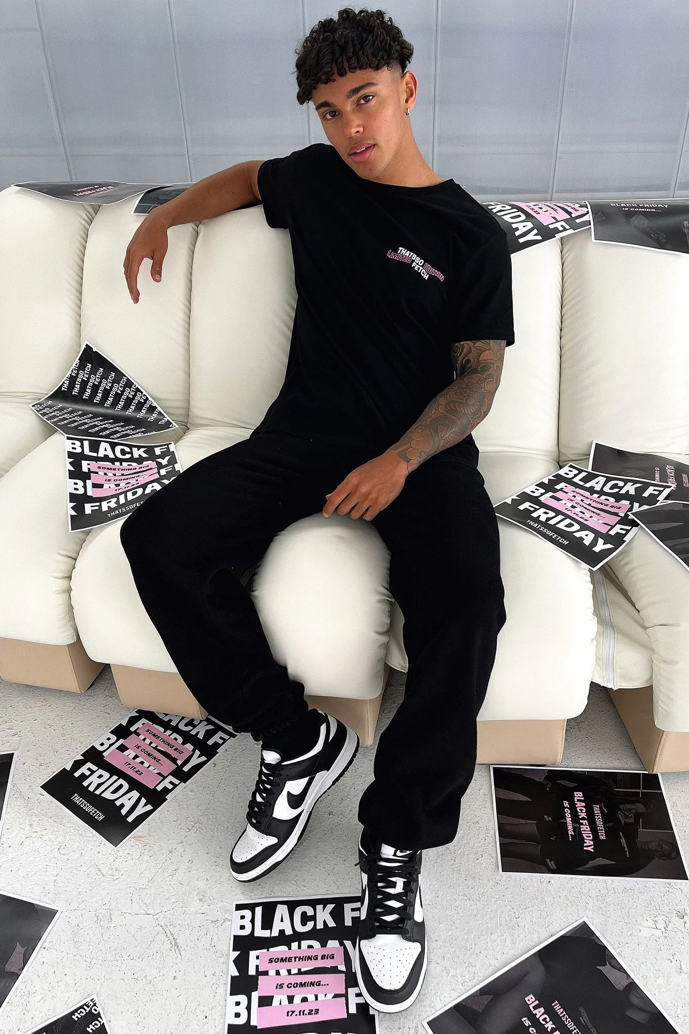 Limited Edition Oversized Tee - Black Day Look