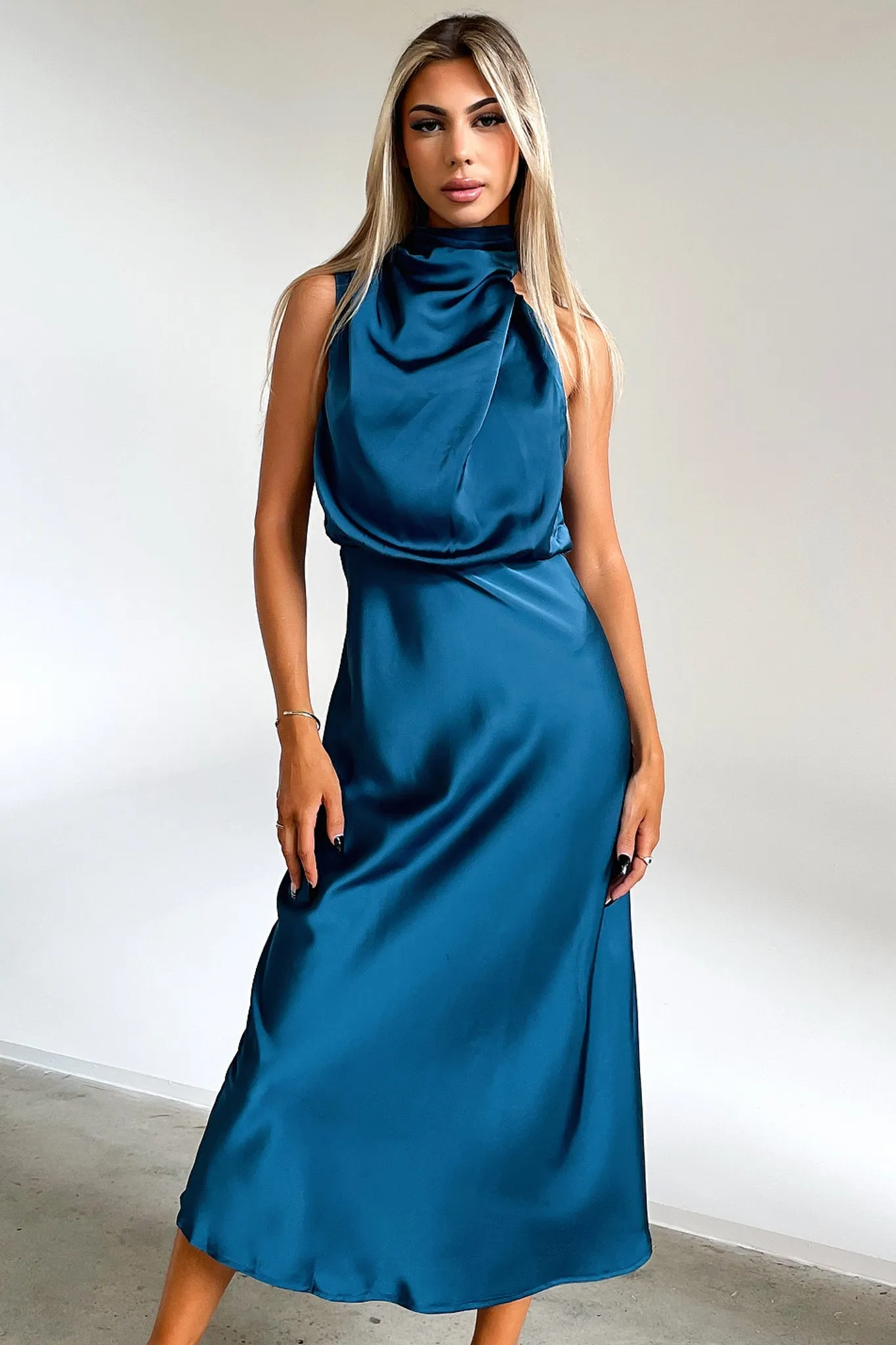 Loose Elegance Santorini Maxi Dress - Emerald