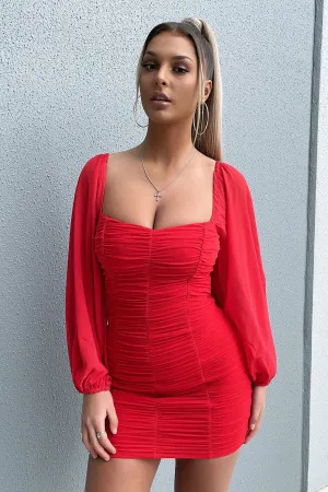 Martini Dress - Red Flirty casual wear Fun Shine