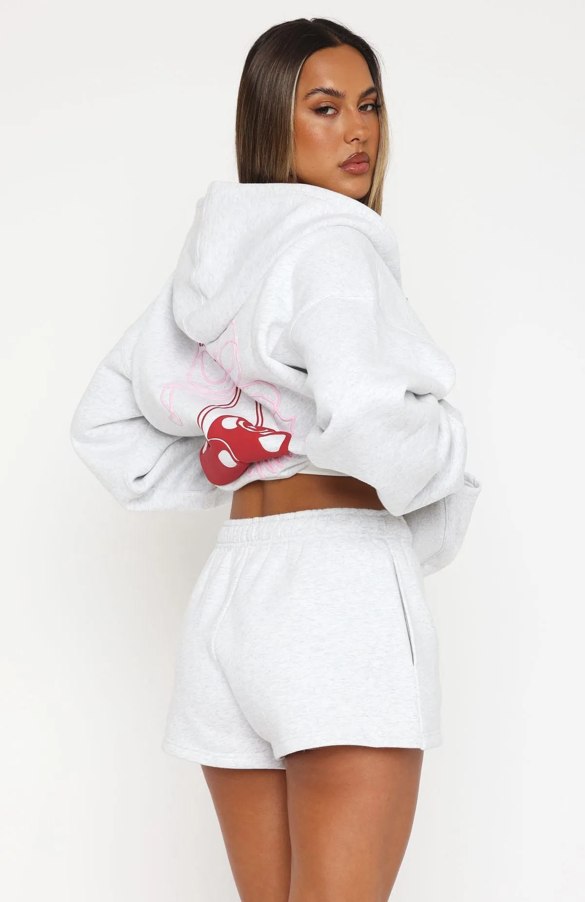 Lounge Wear Fell So Hard Lounge Shorts Grey Marle