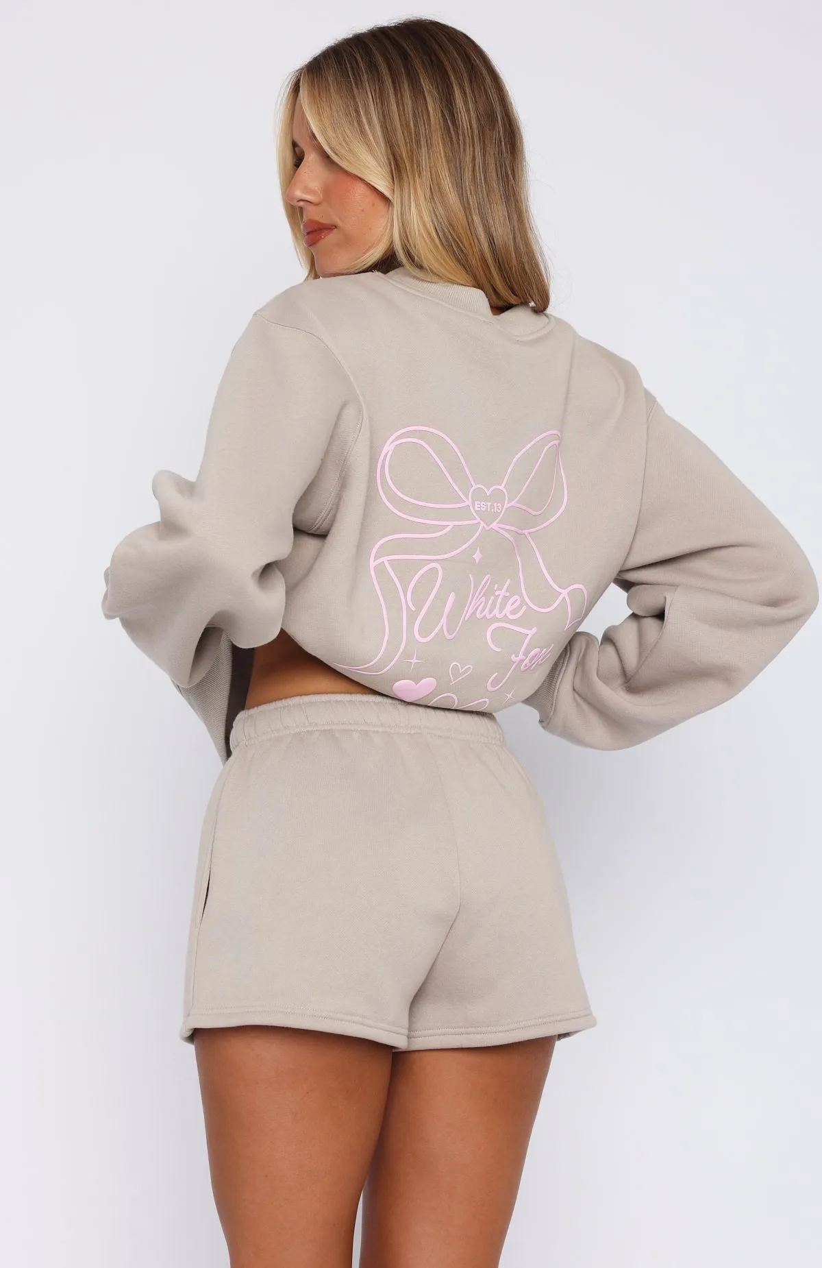 Love You Forever Lounge Shorts Moon Elegant Style