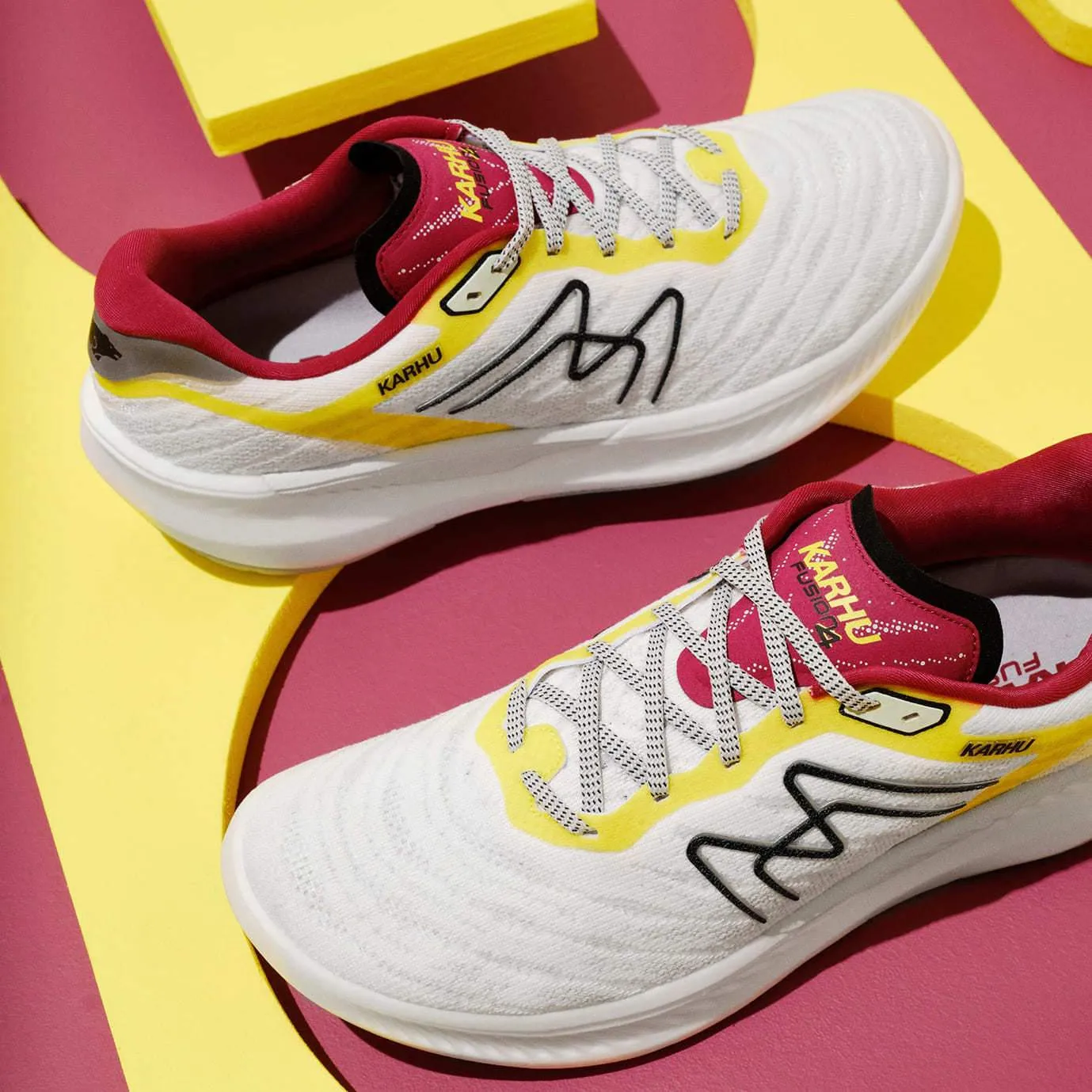Low - end MEN'S FUSION 4.0 - BRILLIANT WHITE / ANEMONE