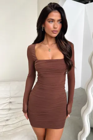 Malia Dress - Brown Beat Warm