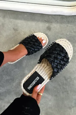 Vacation Style Maldive Slides - Black