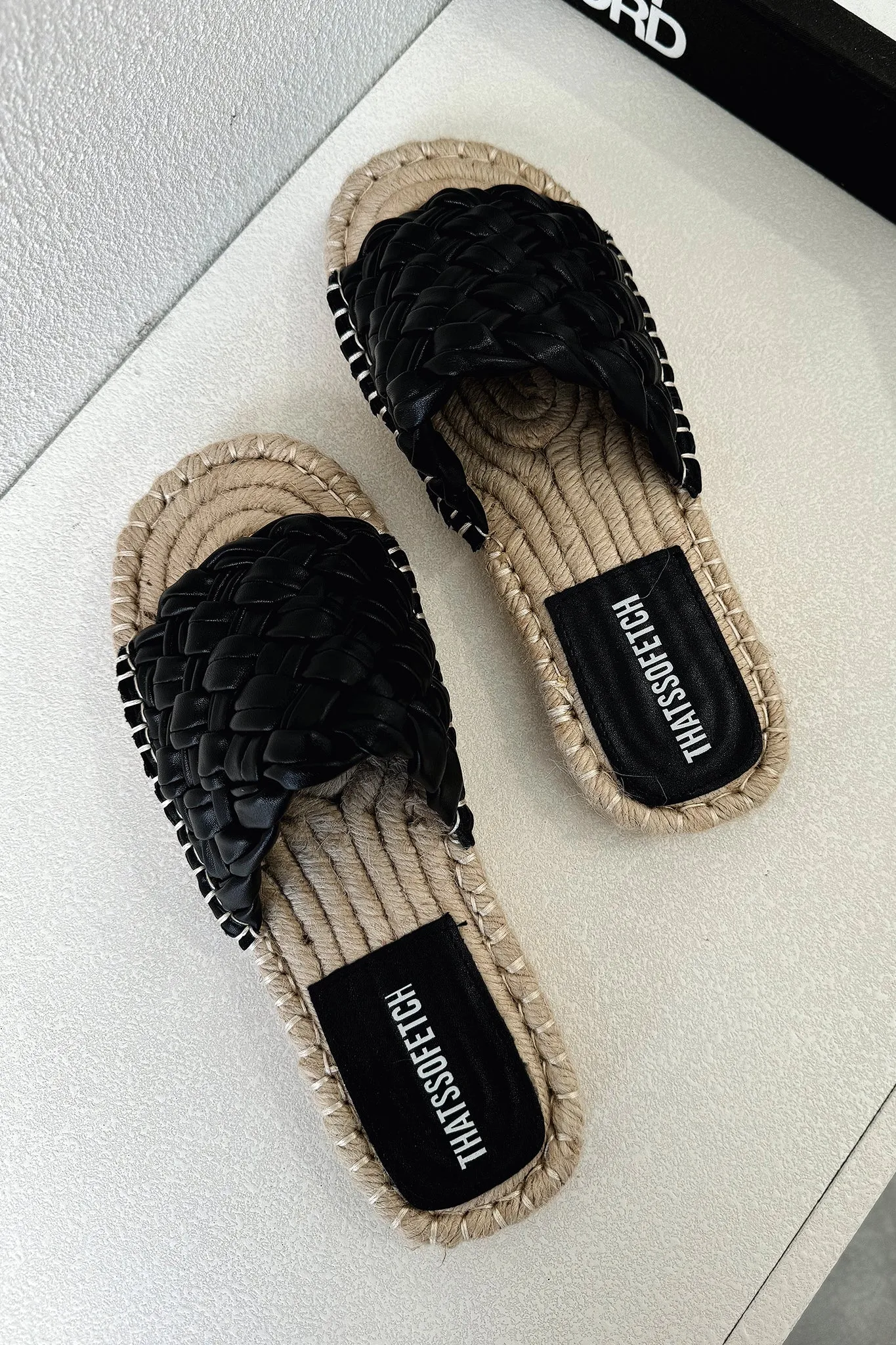 Mesh Lining Maldive Slides - Black