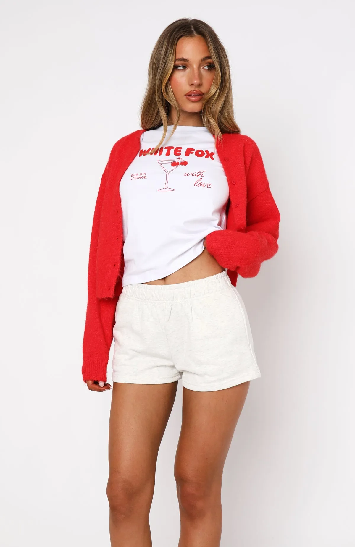 Miles Away Low Rise Shorts Grey Marle Easy Match