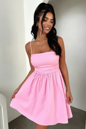 Miley Mini Dress - Pink Modern Muse Flash Edge
