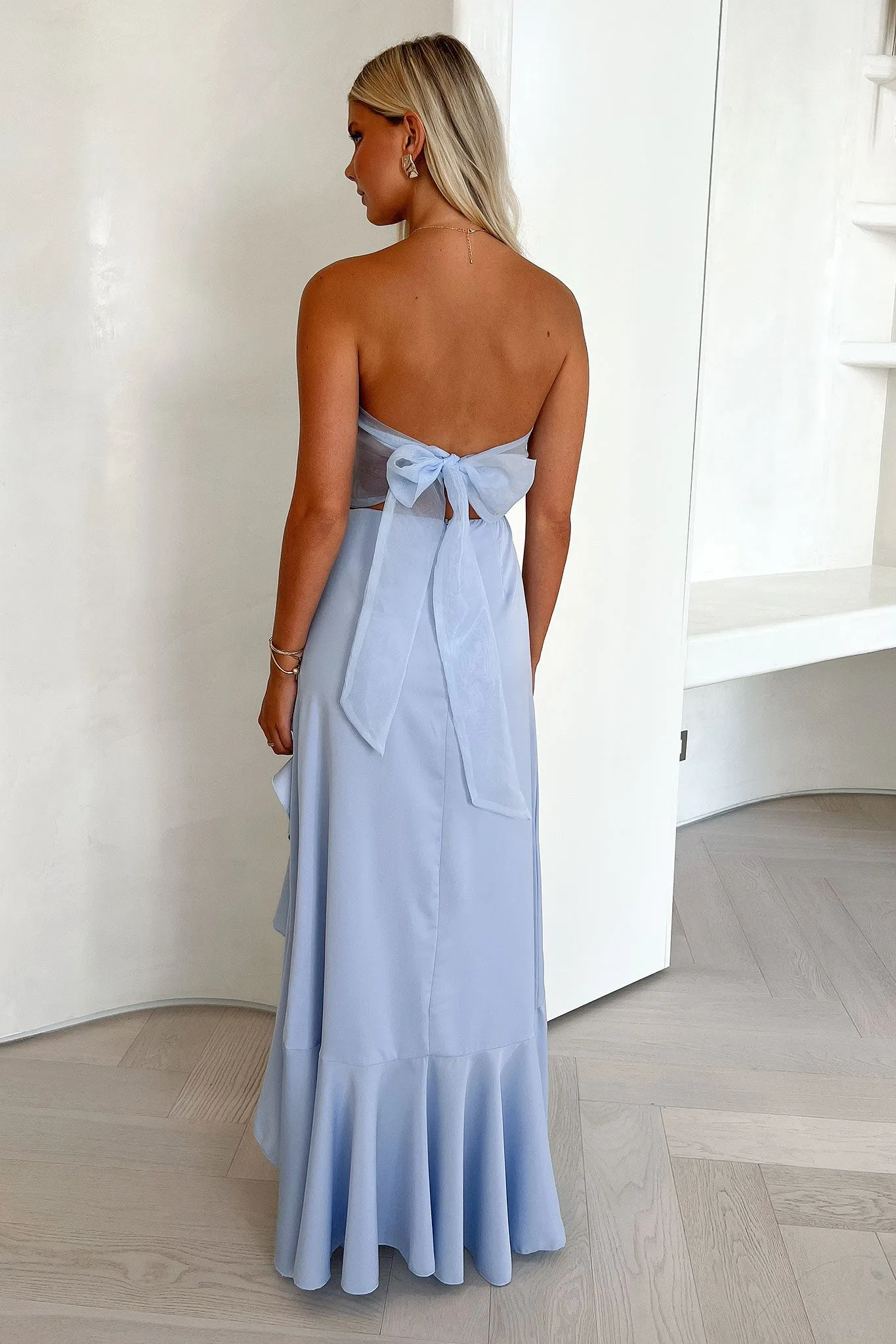 Milford Strapless Maxi Dress - Blue Bohemian style