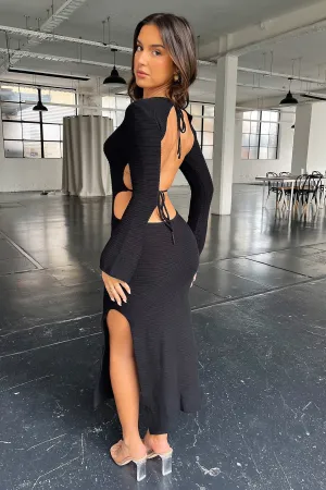 Stream Path Calm River Milos Maxi Dress - Black