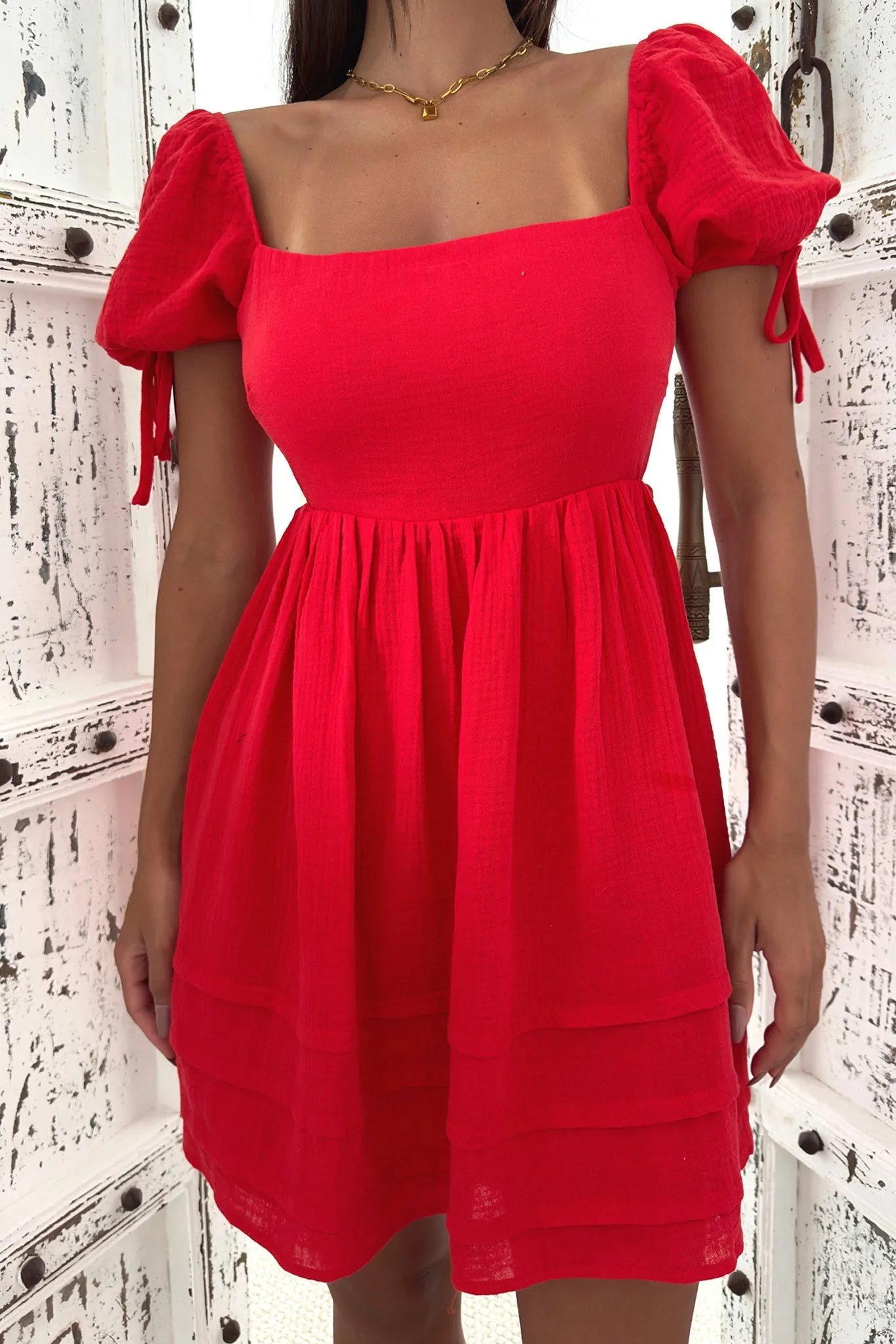 Missy Dress - Red Earth Tones