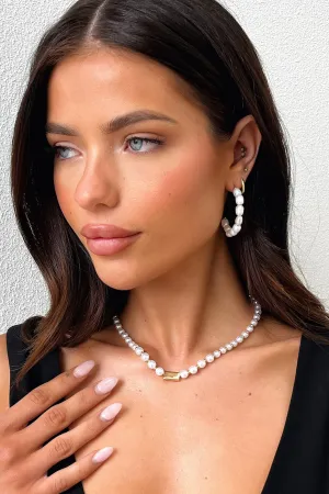 Classic pearl necklaces Statement gemstone pendants Haven Pearl Necklace - Gold
