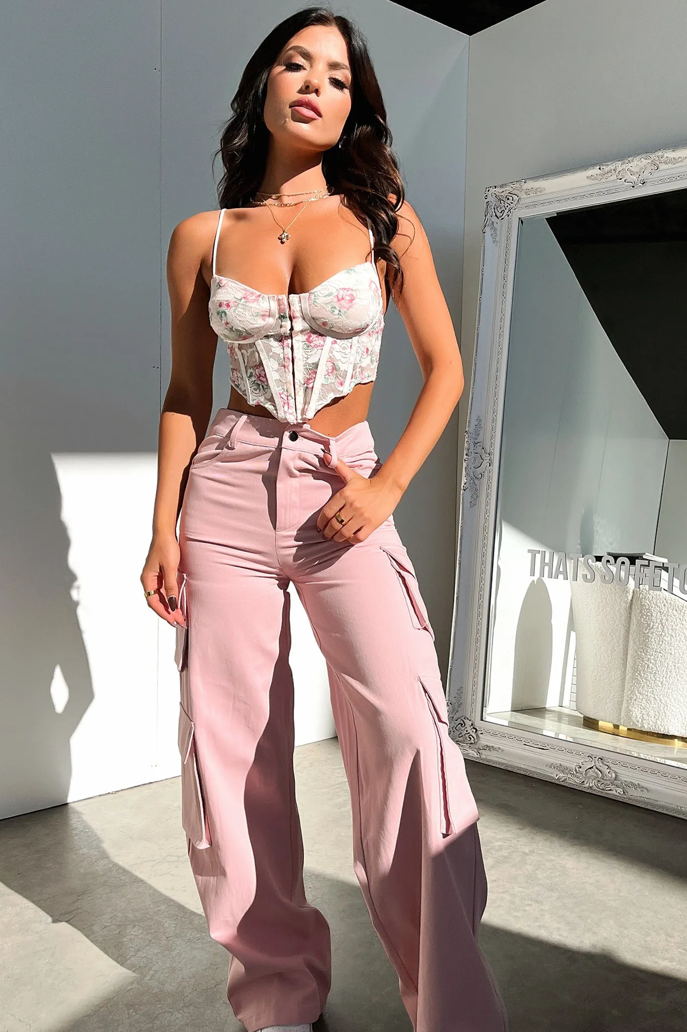 Venus Cargo Pants - Pink All Day Comfort