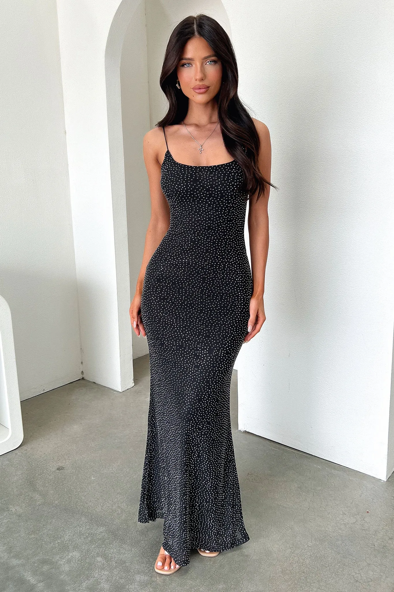 Nalani Embellished Maxi Dress - Black Fashion Ensemble